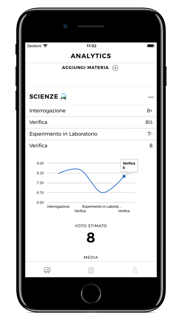 Preview icon of wearestudents was running analytics from an iPhone - app per gli studenti (creato daglis tudenti per gli studenti) - i miei voti in Scienze
